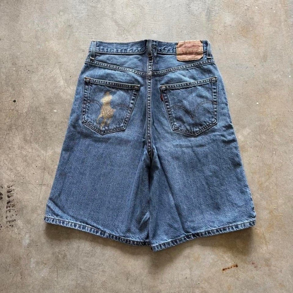 Baggy Levi's 550 Relaxed Faded Jorts Denim Jean Shorts Vintage Y2K - 36